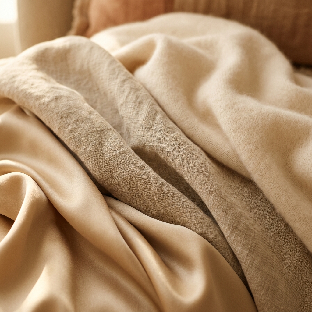 Texturas de telas lujosas
